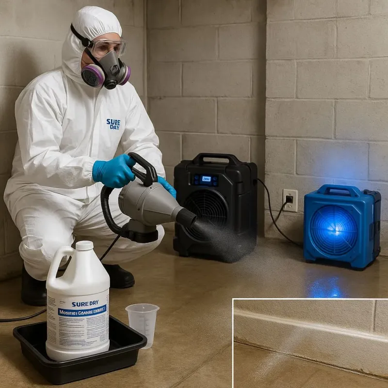 Sanitization and Odor Removal process in Holly, MI
